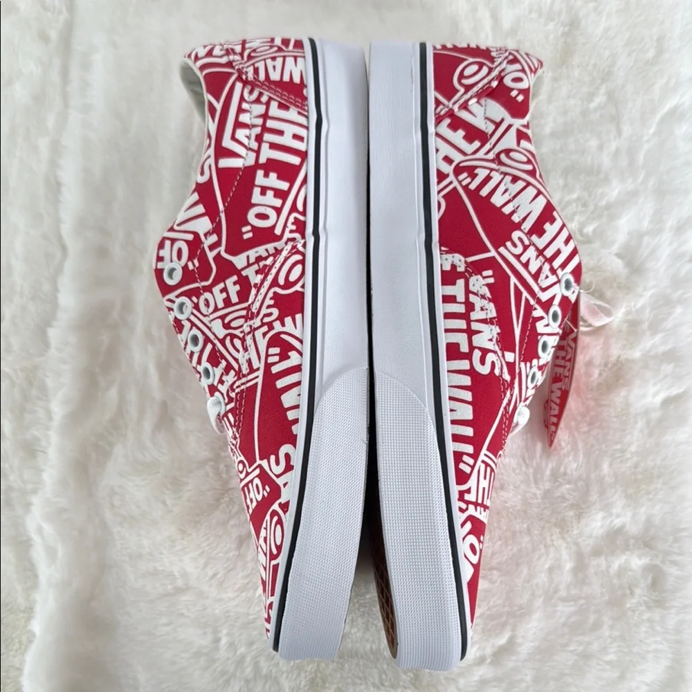 Vans mens Doheny 'OTW Repeat' Red and white  Sneakers - Picture 3 of 6